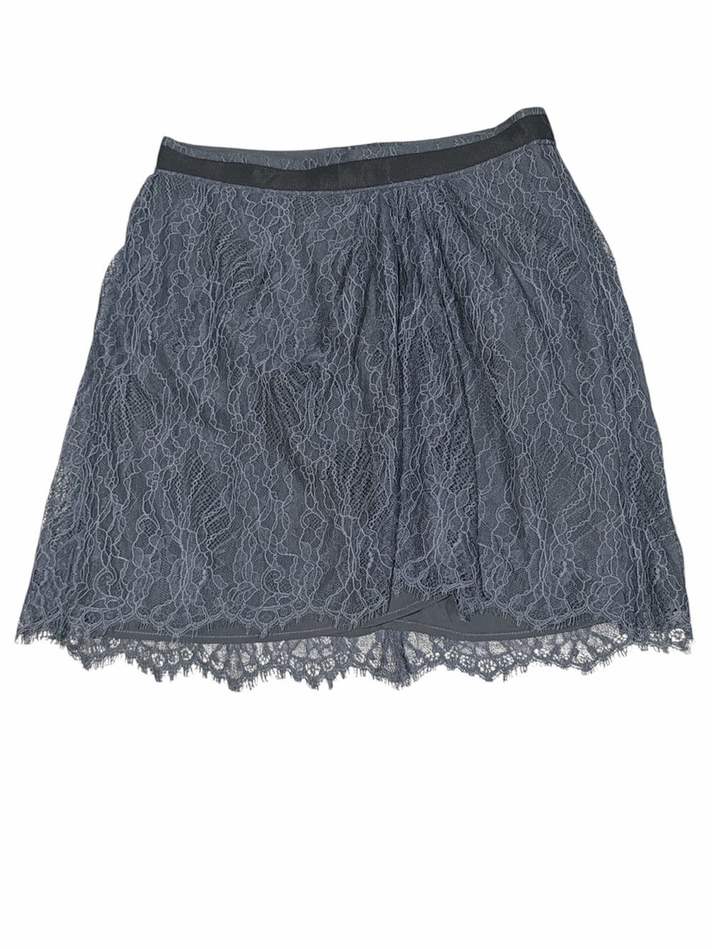 Club Monaco Gray Lace Mini Skirt
